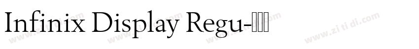 Infinix Display Regu字体转换